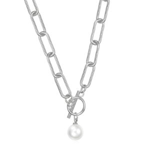 Collana "Catena Nudo Perla chic"